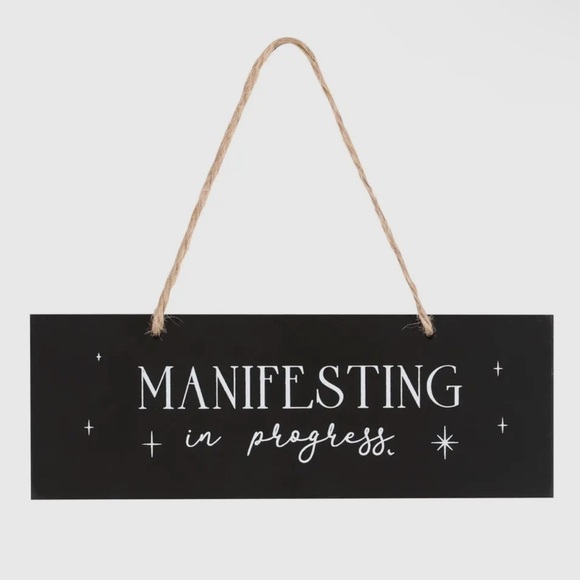 Manifesting in Progress Wall Sign - Picture 2 of 2